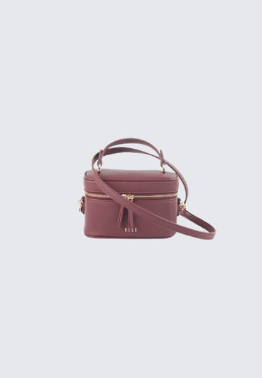 Elle Aubree Box Bag (Maroon)