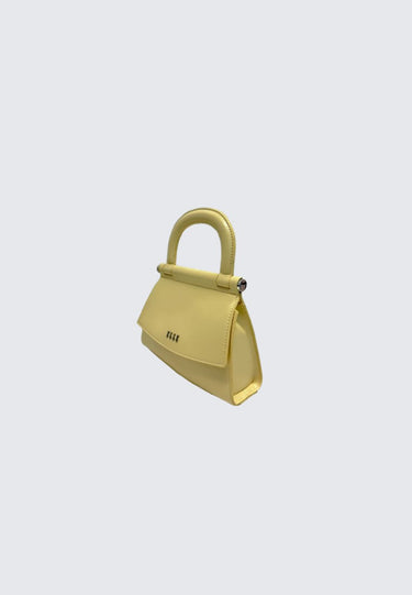 Elle Petra Satchel Bag  (Light Yellow)