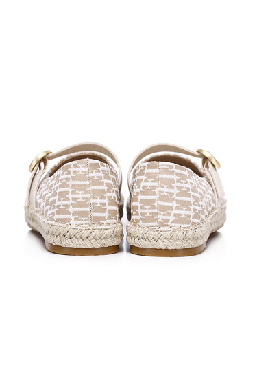Josephine Comfy Fit Footbed Microfiber Leather Espadrilles In Khaki