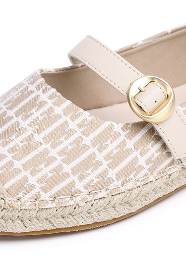Josephine Comfy Fit Footbed Microfiber Leather Espadrilles In Khaki