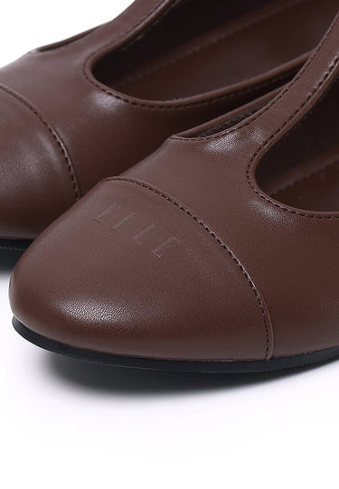 Anne Comfy Fit Footbed Flats & Ballerina In Brown