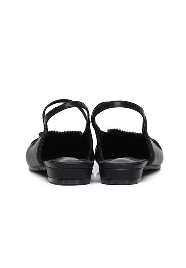 Jolie Comfy Fit Footbed Flats & Ballerina In Black