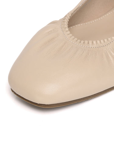 Jolie Comfy Fit Footbed Flats & Ballerina In Khaki
