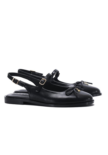 Darcy Comfy Fit Footbed Flats & Ballerina In Black