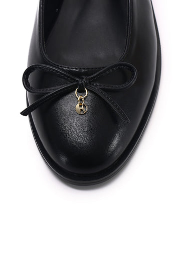 Darcy Comfy Fit Footbed Flats & Ballerina In Black