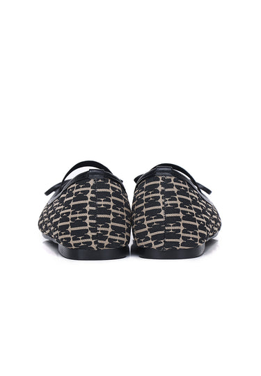 Patrice Comfy Fit Footbed Microfiber Leather Flats & Ballerina In Black