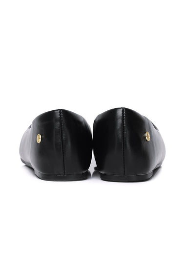 Tulip Comfy Fit Footbed Flats & Ballerina In Black