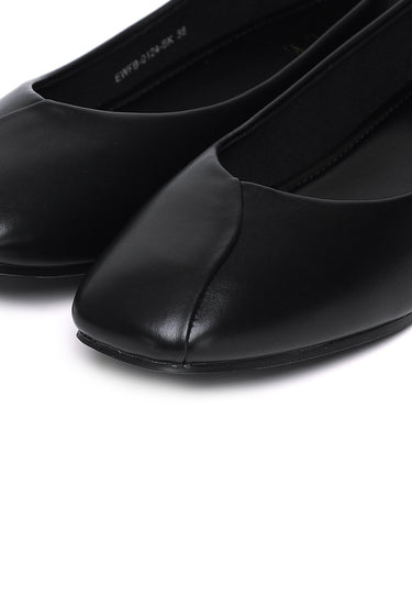 Tulip Comfy Fit Footbed Flats & Ballerina In Black