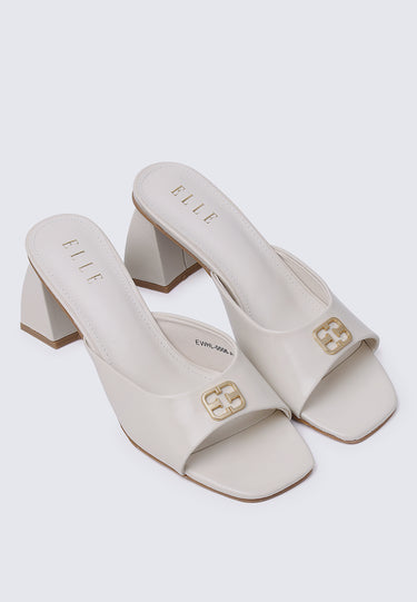 Vivienne Comfy Fit Footbed Microfiber Leather Heels In Almond