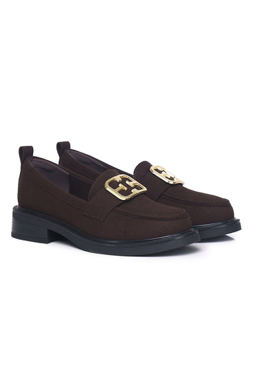 Eclipse Comfy Fit Footbed Microfiber Leather Loafers In Espresso