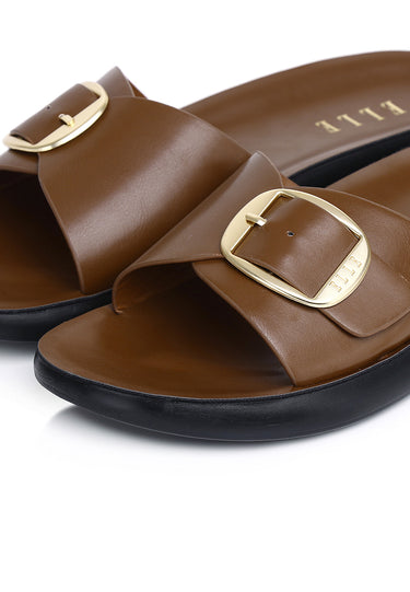 Mia Comfy Fit Footbed Sandals In Tan