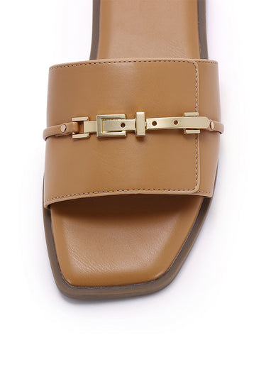 Romilly Comfy Fit Footbed Sandals In Khaki