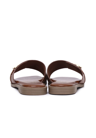 Romilly Comfy Fit Footbed Sandals In Tan