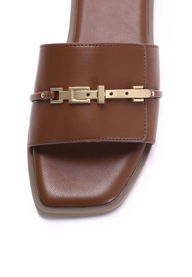 Romilly Comfy Fit Footbed Sandals In Tan