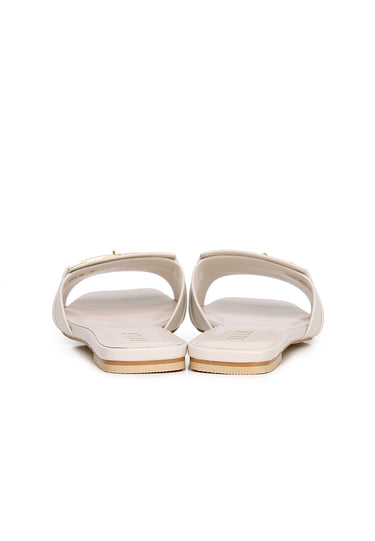 Iris Comfy Fit Footbed Sandals In Beige