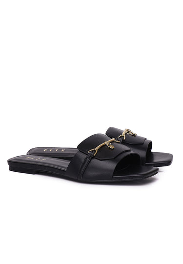 Iris Comfy Fit Footbed Sandals In Black