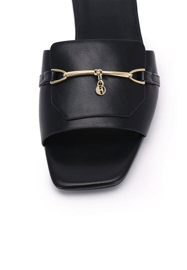 Iris Comfy Fit Footbed Sandals In Black
