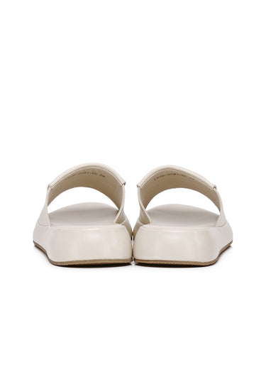 Maia Comfy Fit Footbed Sandals In Beige