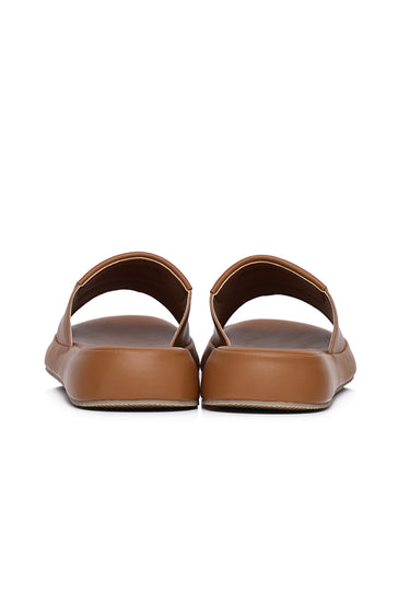 Maia Comfy Fit Footbed Sandals In Tan