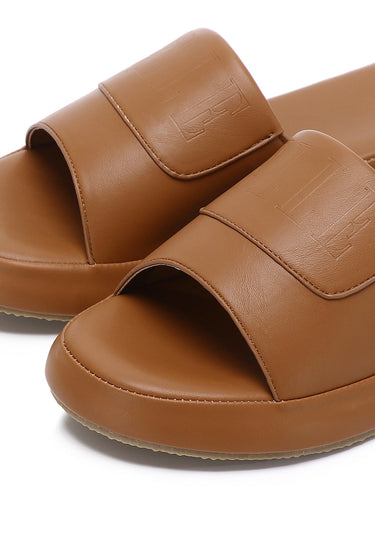 Maia Comfy Fit Footbed Sandals In Tan
