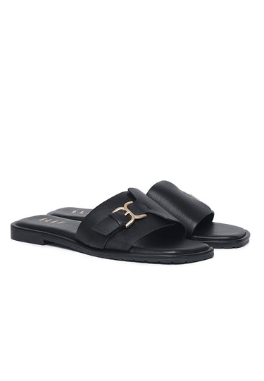 Meganne Comfy Fit Footbed Sandals Sandals In Black