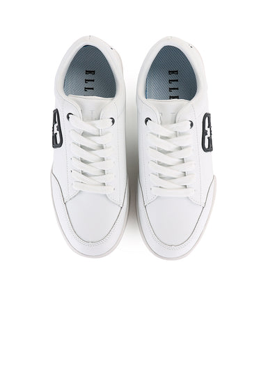 Clemence Comfy Fit Footbed Microfiber Leather Sneakers In Grey