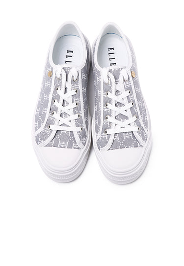Roxanne Comfy Fit Footbed Sneakers In Grey