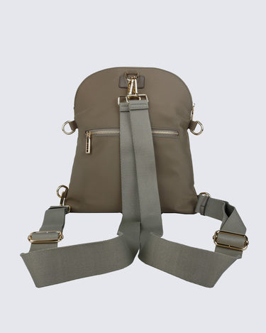 Slyna Convertible Backpack (Taupe) Khaki