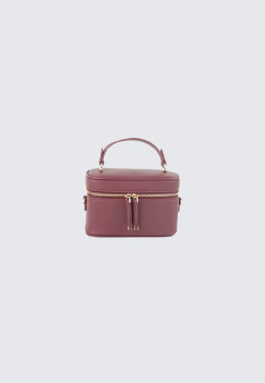 Elle Aubree Box Bag (Maroon)
