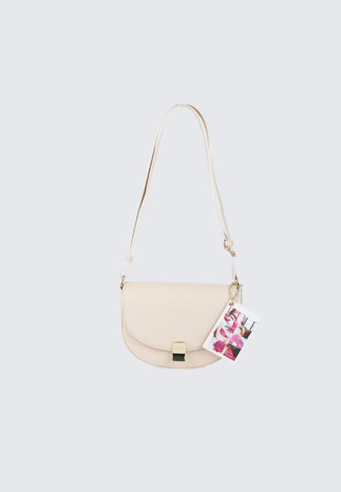 Elle Cynthia Saddle Bag (Beige)