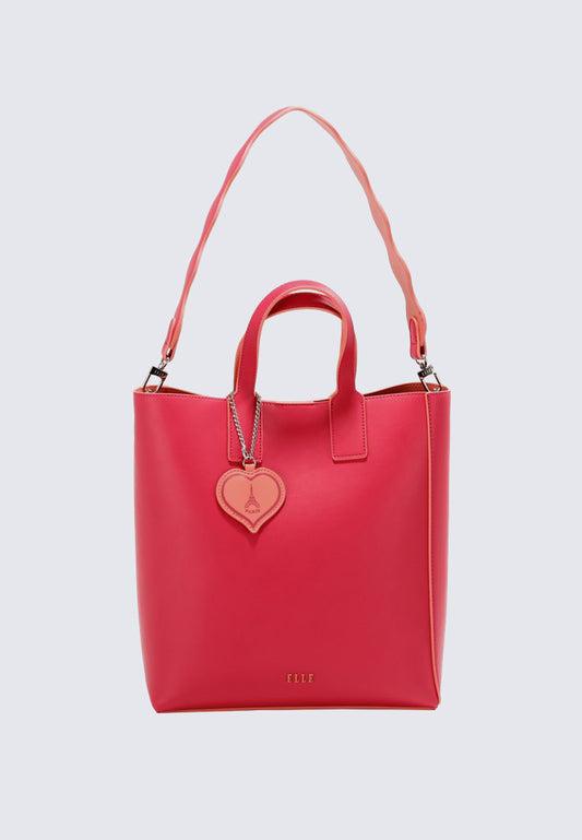 Elena Vertical Tote (Pink)