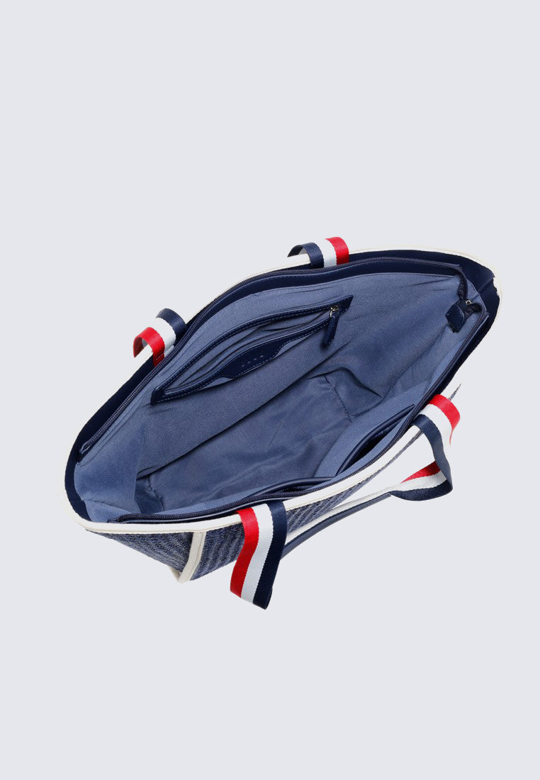 Navy shopper bag online