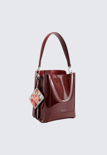 Elle 80Th Anni Bucket Bag (Maroon)