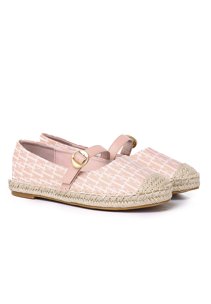 Josephine Comfy Fit Footbed Microfiber Leather Espadrilles In Blush – alternate view