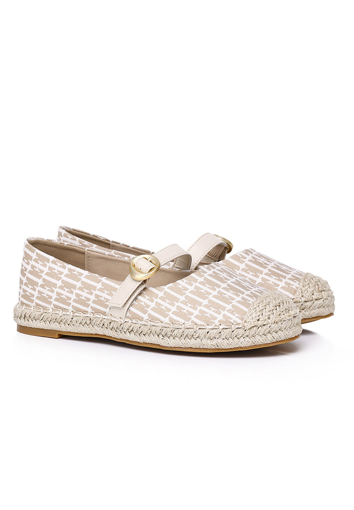 Josephine Comfy Fit Footbed Microfiber Leather Espadrilles In Khaki – alternate view