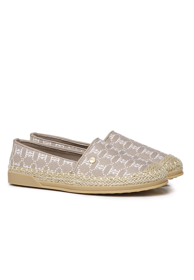 Lola Comfy Fit Footbed Espadrilles In Khaki