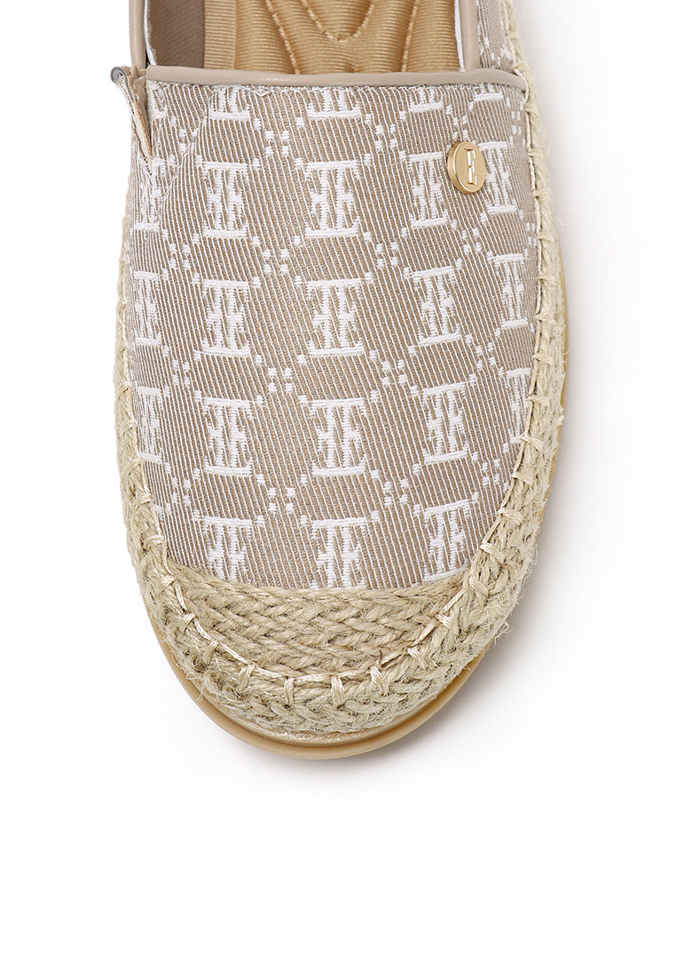 Lola Comfy Fit Footbed Espadrilles In Khaki