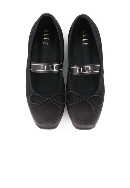 Coralie Comfy Fit Footbed Flats & Ballerina In Black