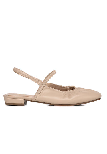 Jolie Comfy Fit Footbed Flats & Ballerina In Khaki