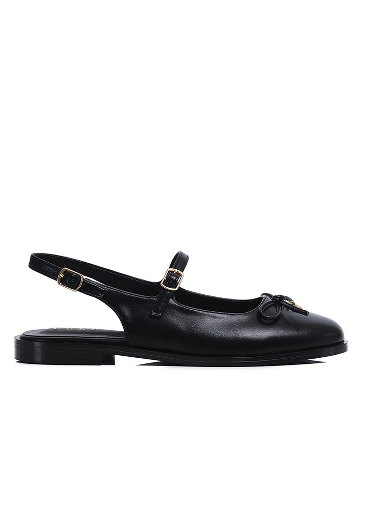 Darcy Comfy Fit Footbed Flats & Ballerina In Black