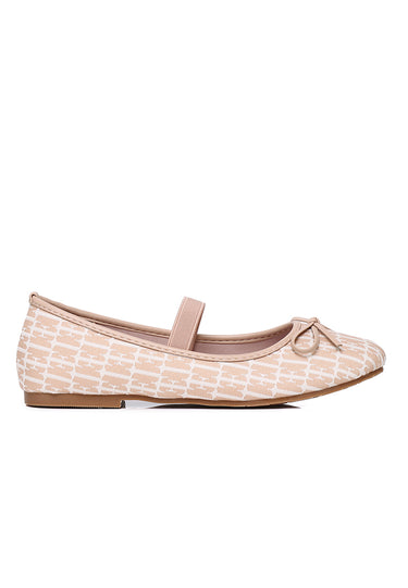 Patrice Comfy Fit Footbed Microfiber Leather Flats & Ballerina In Blush