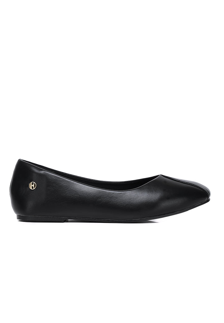 Tulip Comfy Fit Footbed Flats & Ballerina In Black