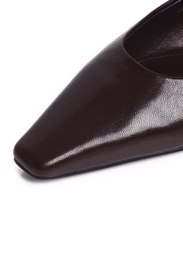 Danielle Comfy Fit Footbed Premium Leather Flats & Ballerina In Espresso