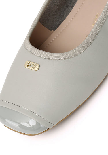Martina Comfy Fit Footbed Premium Leather Flats & Ballerina In Light Blue