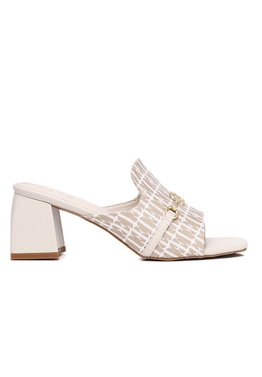Debora Comfy Fit Footbed Microfiber Leather Heels In Khaki