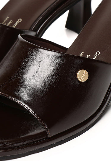 Ines Comfy Fit Footbed Microfiber Leather Heels In Espresso