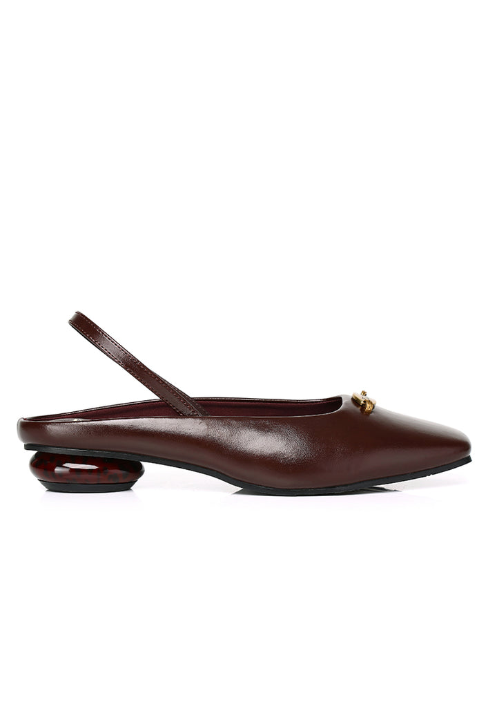 Billie Comfy Fit Footbed Microfiber Leather Heels In Espresso