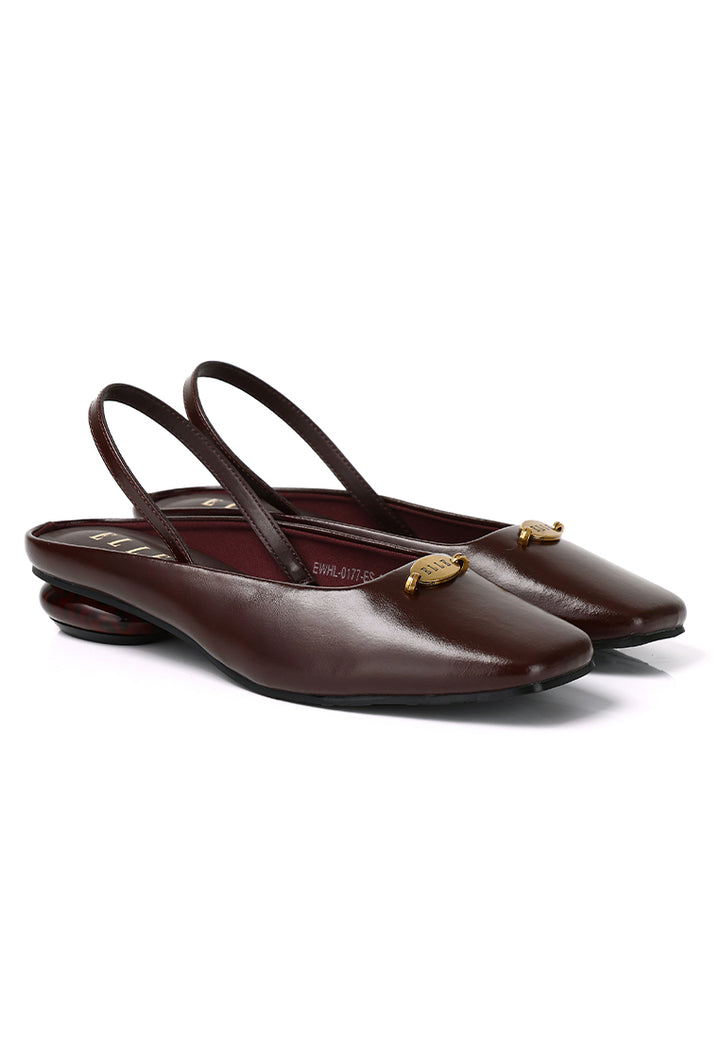 Billie Comfy Fit Footbed Microfiber Leather Heels In Espresso – alternate view
