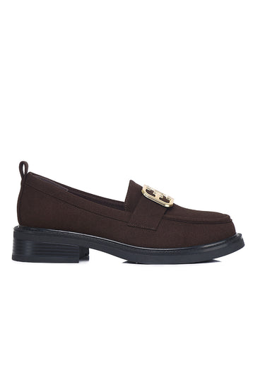 Eclipse Comfy Fit Footbed Mircofiber Leather Loafers In Espresso
