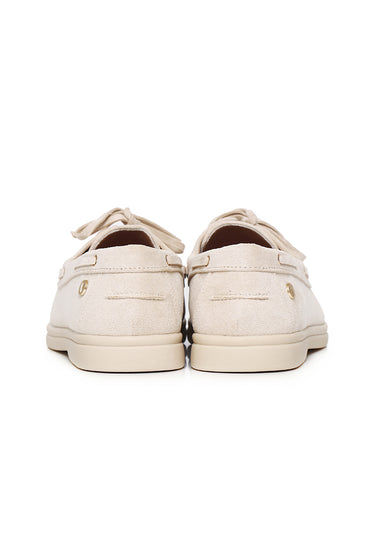 Gelato Comfy Fit Footbed Microfiber Leather Loafers In Beige